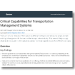 Gartner Critical Capabilities - TMS Software Selection Package