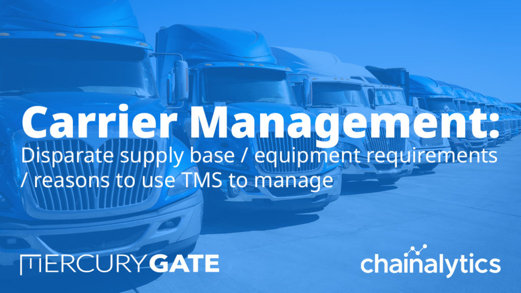 MercuryGate Minutes Carrier Management