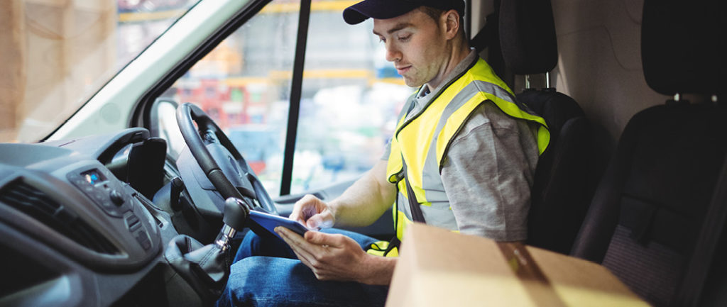 Final mile logisrtics are improved with driver mobile capabilities.